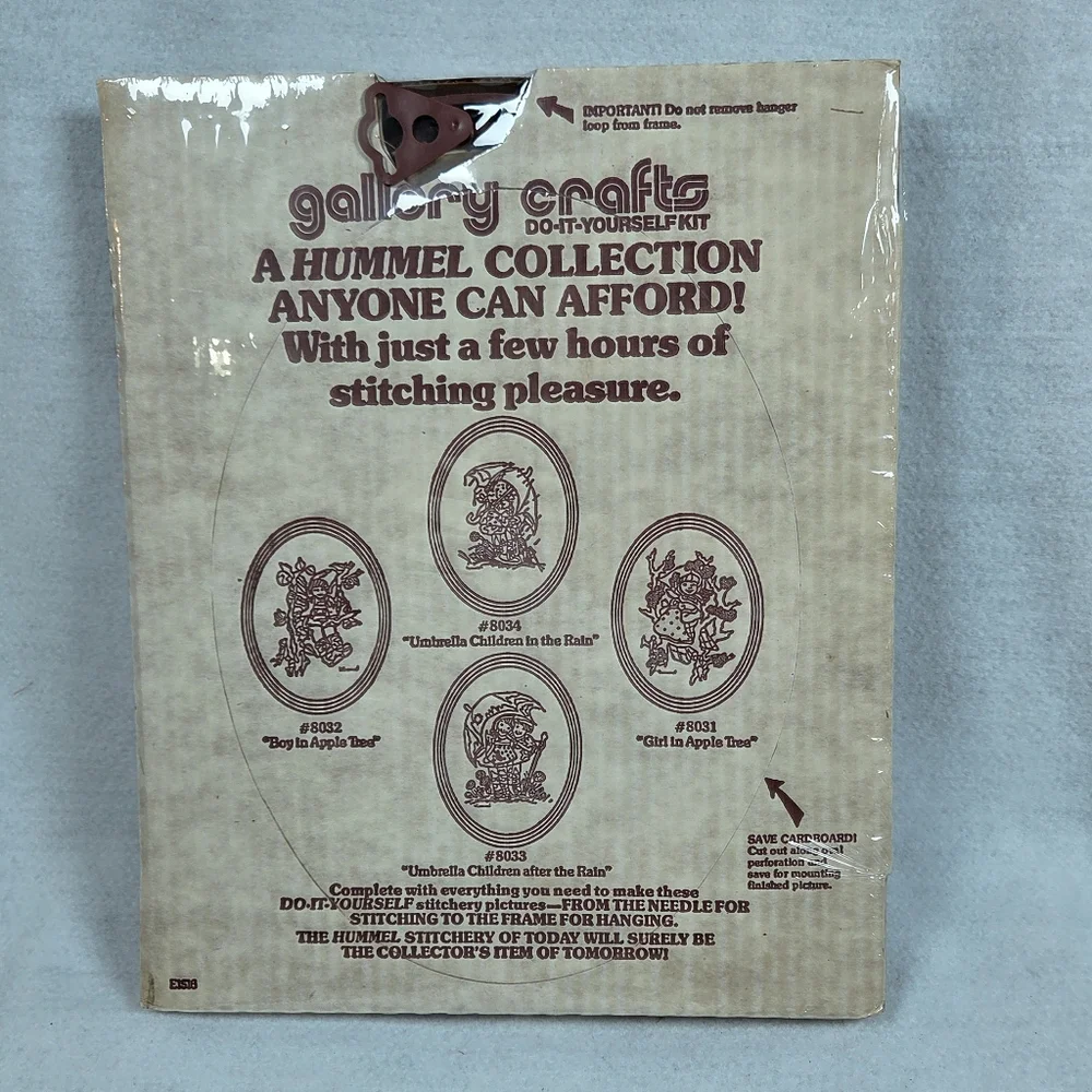Gallery Crafts Hummel Stitchery Kit 